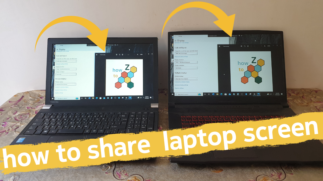 how to share laptop screen